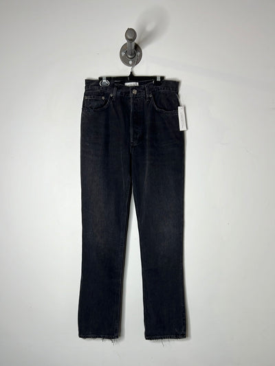 Agolde Black Straight Jeans
