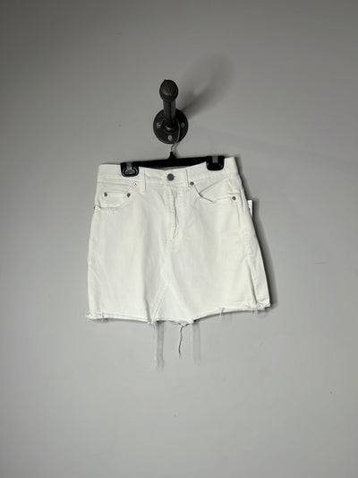Gap White Denim Skirt