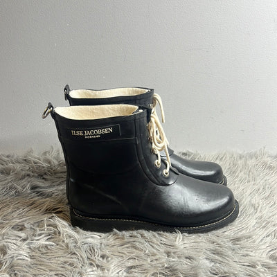 Ilse Jacobsen Blk Rubber Boots