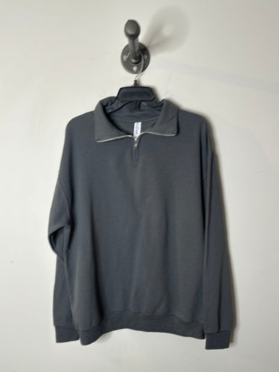 Jerzees Grey Pull-Over Sweater