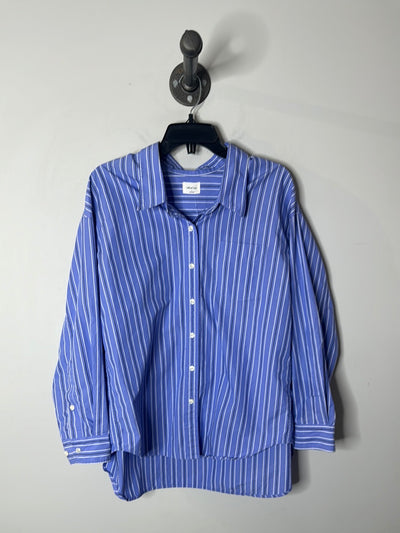 Wilfred Blue Stripe Button-Up