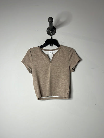 Tna Brown Crop T-Shirt