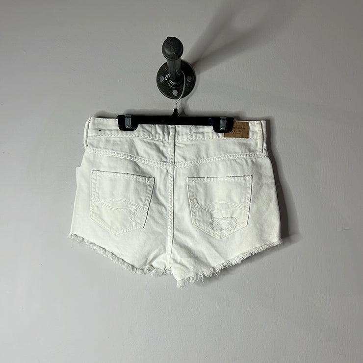 Abercrombie White Denim Shorts