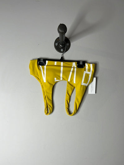RVCA Yellow Logo Bikini Top