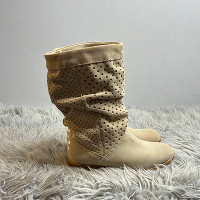 Toms Beige Slouch CutOut Boot