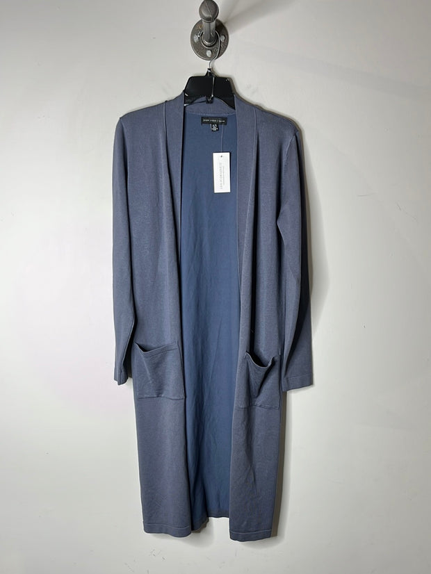 Joan Vass Navy Long Cardigan