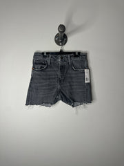 Short en jean noir Zara