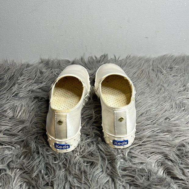 Keds Cream Slid-On Sneakers