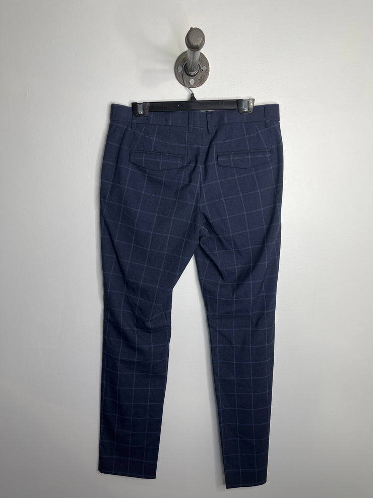 RW&CO Blue Plaid Dress Pants