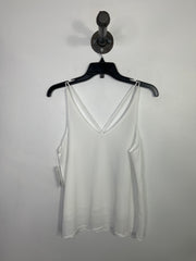 Golden Live White Flowy Tank
