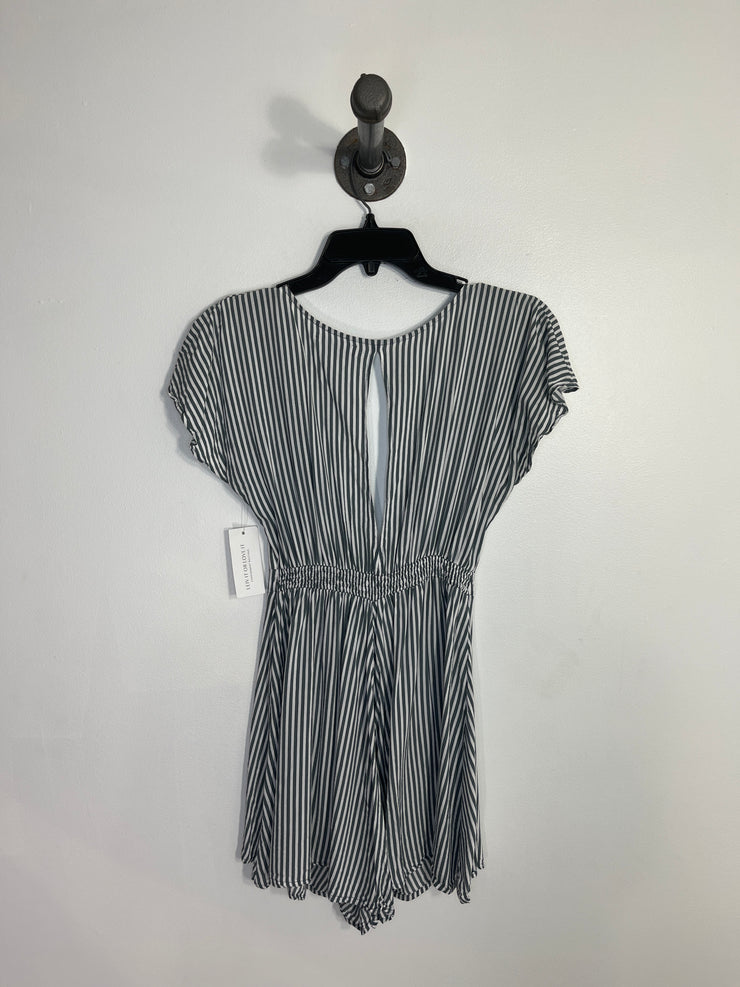 Keliki Blue Striped Romper