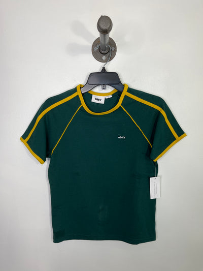 Obey Green/Yellow Tee