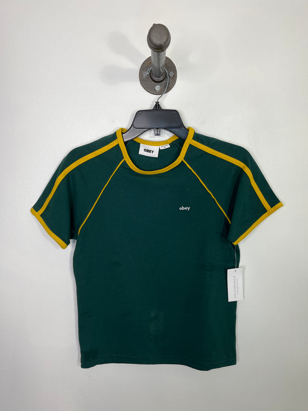 Obey Green/Yellow Tee
