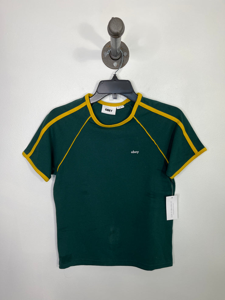 Obey Green/Yellow Tee