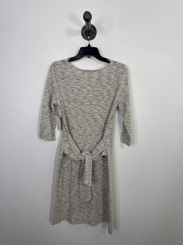 T. la Grey Waist Tie Dress