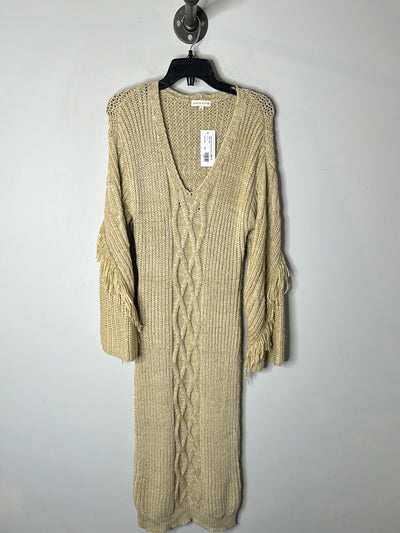 Moon River Beige Sweater Dress