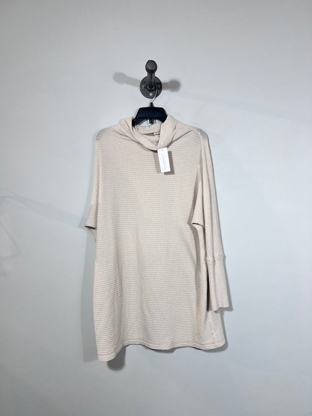 Pull beige « Nous sommes libres »