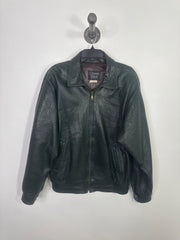 Ocean West Grn Leather Jacket