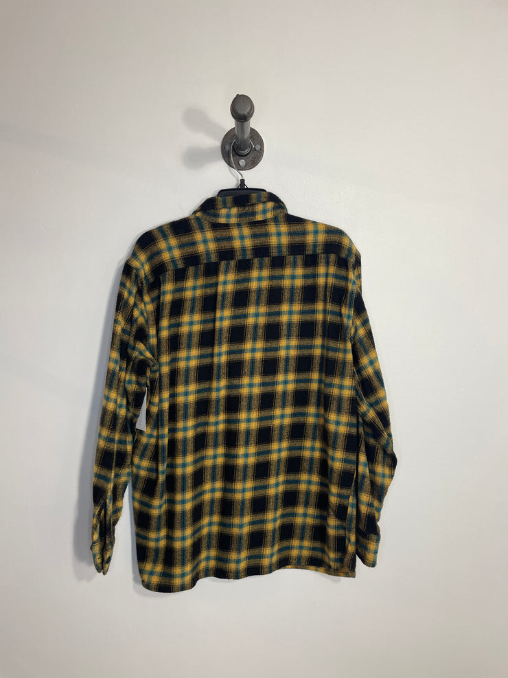 Chemise boutonnée en flanelle jaune Levi's