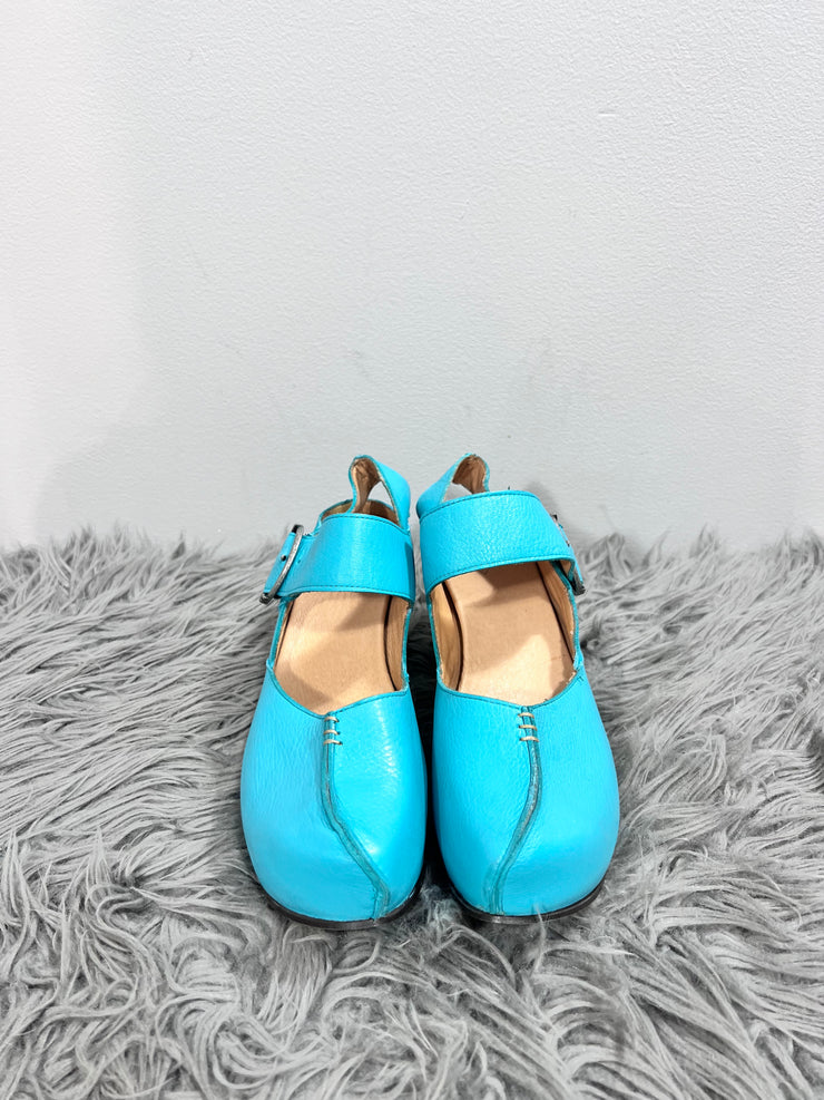 John Fluevog Blue heels