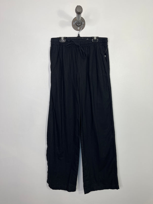 H&M Black Linen Blend Pants