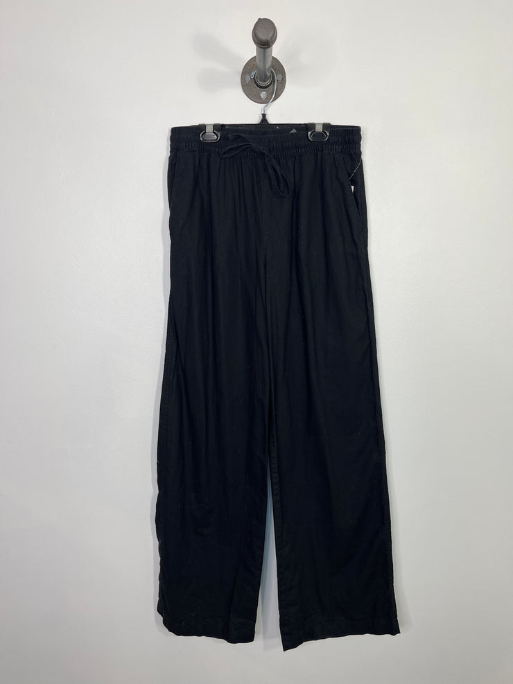 H&M Black Linen Blend Pants