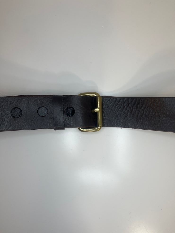 Ceinture en cuir marron courageuse