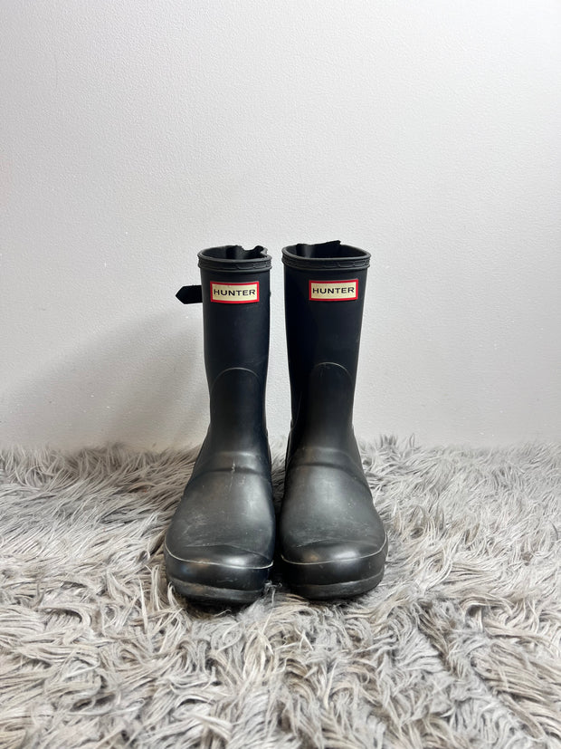 Hunter Black Short Rain Boots