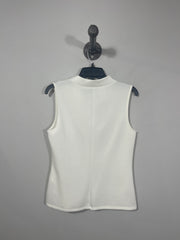 Banana White Scoop Neck Tank