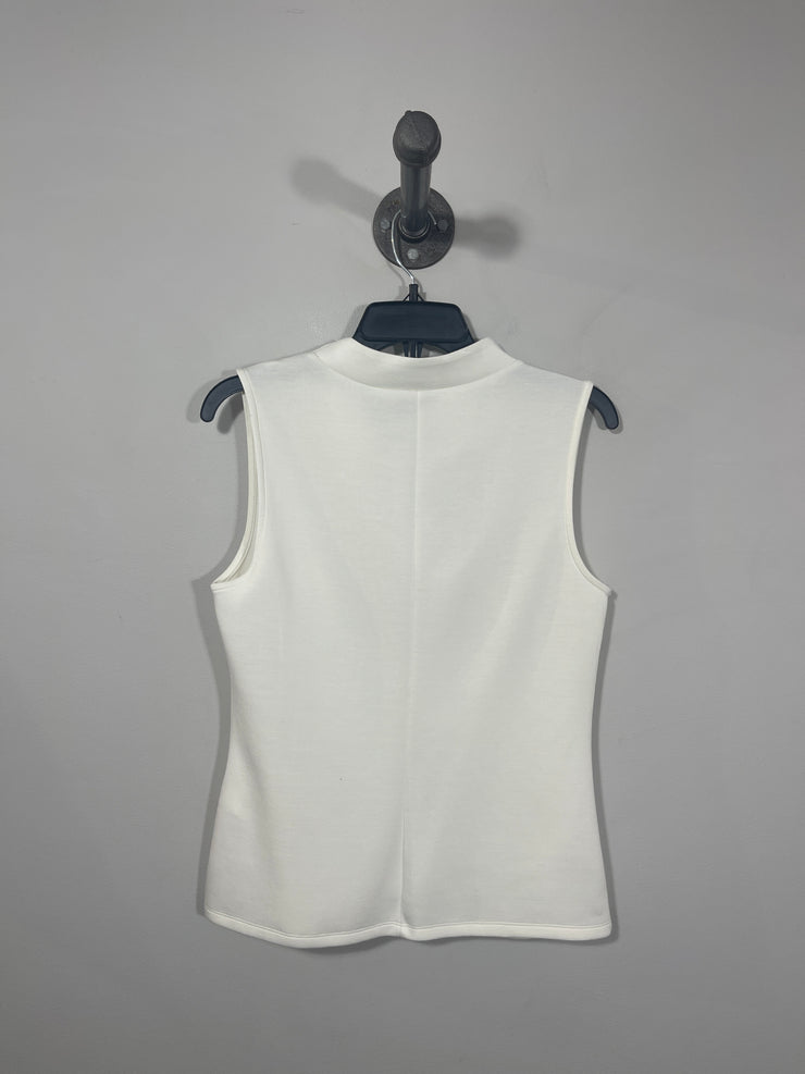 Banana White Scoop Neck Tank