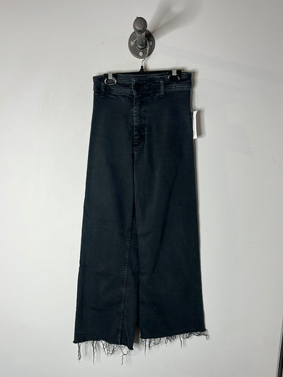 Zara Black Wideleg Jeans