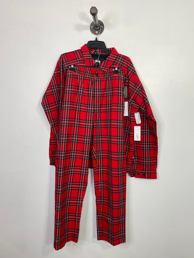 Stussy Red Flannel Set