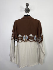 PanhandleSlim Brn/Wht ButtonUp