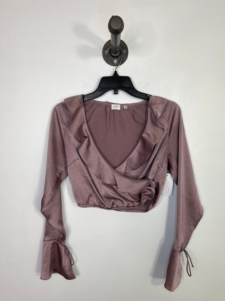 Wilfred Purple Ruffle LongSlv