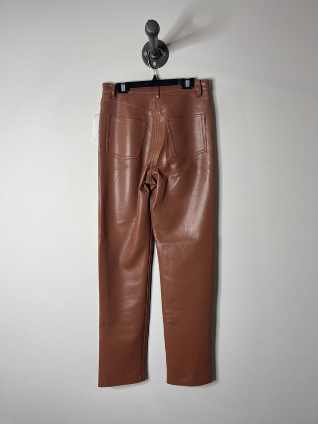 Wilfred Brown Leather Pants