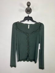 Wishlist Grn Button Up LngSlv