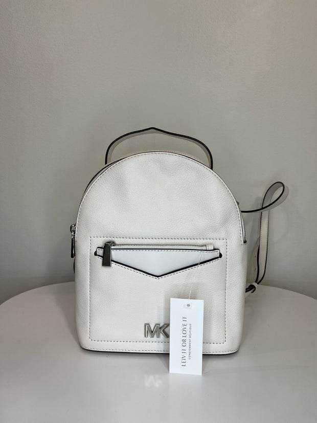 Michael Kors White Backpack