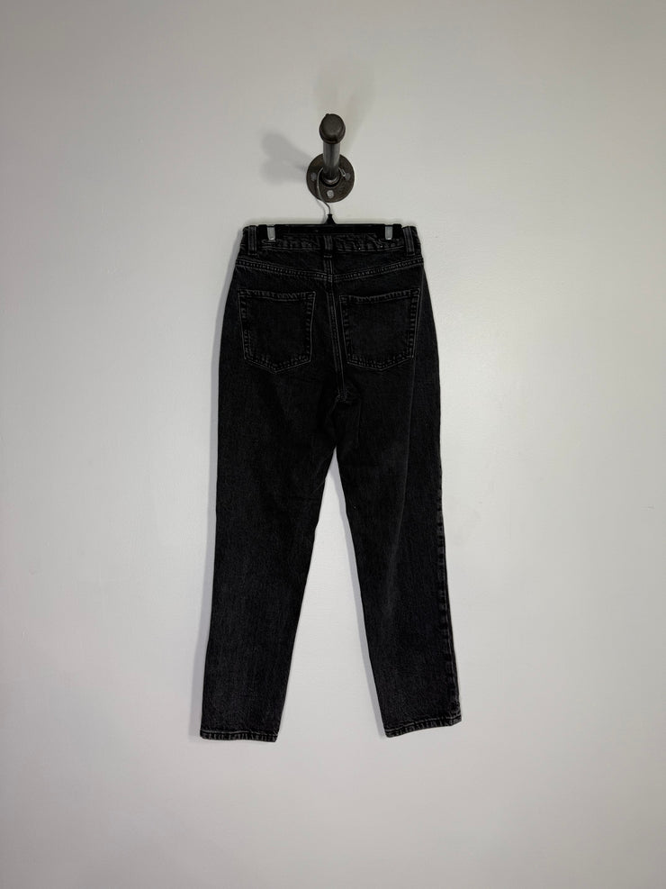 Garage Black Denim Mom Jeans