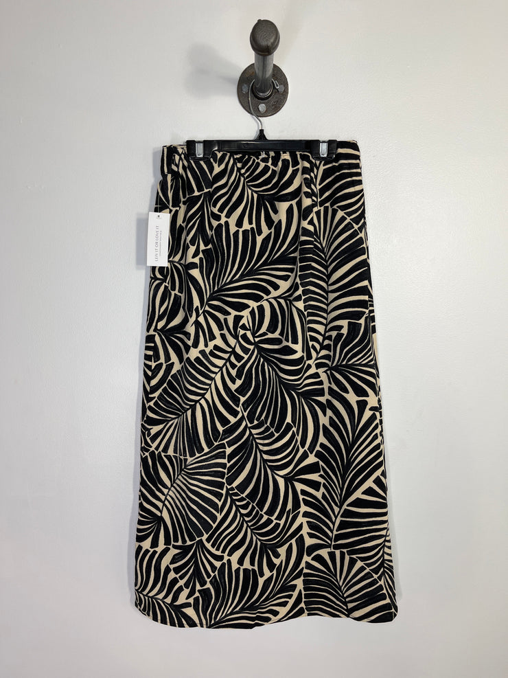 Only Black Patterned Skirt