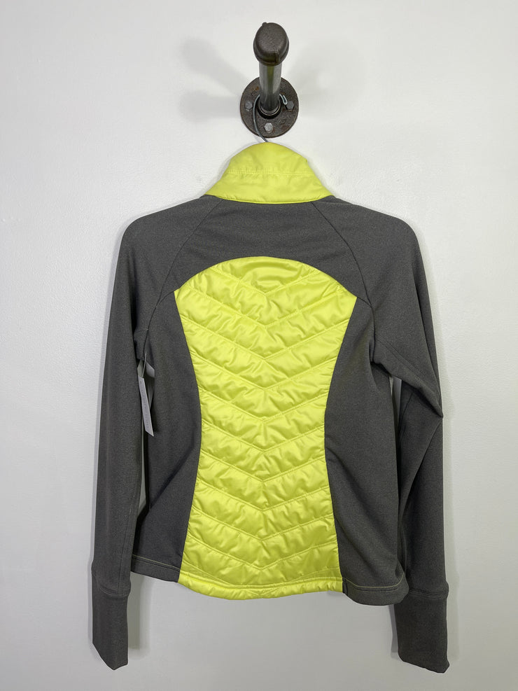 Zella Gry/Yllw Zip Rain Jacket