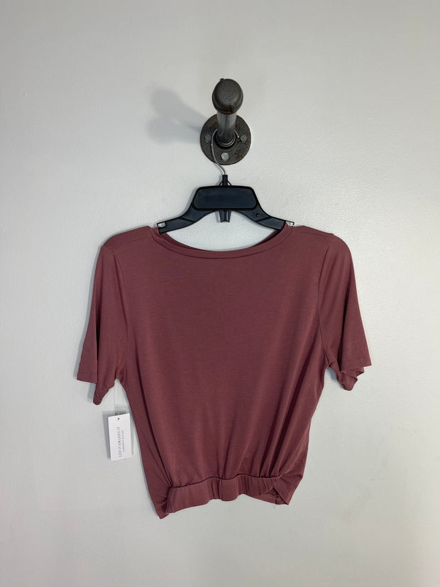 William B Mauve Tied Tee