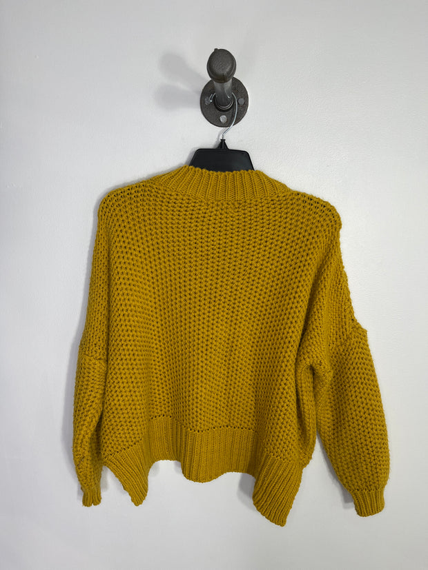 M Yellow Knit Sweater