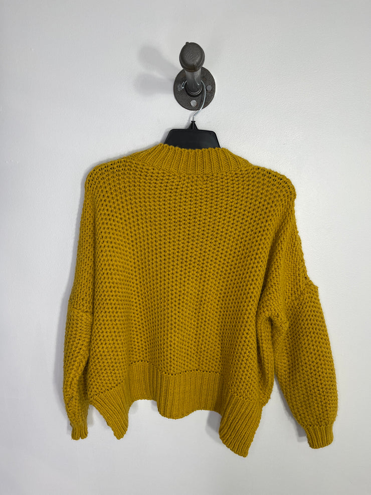 M Yellow Knit Sweater