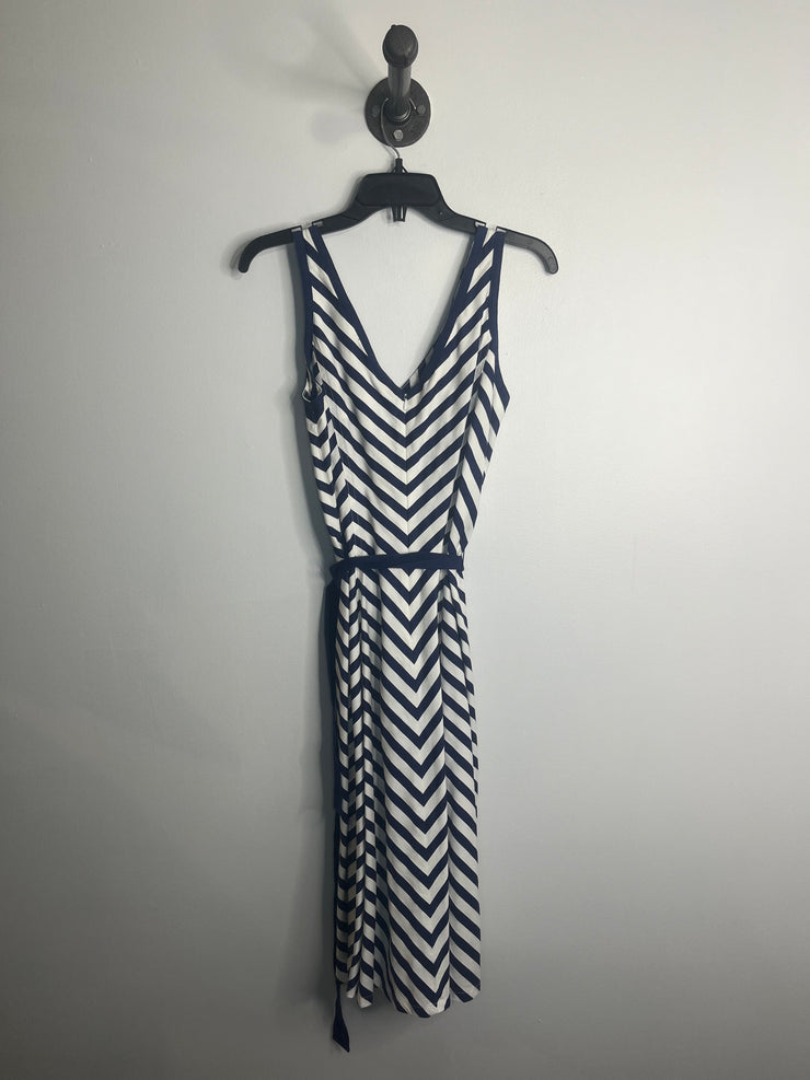 Jones NY Navy/Wht Stripe Dress