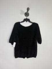 Sadie & Sage Black Fuzzy Cardi