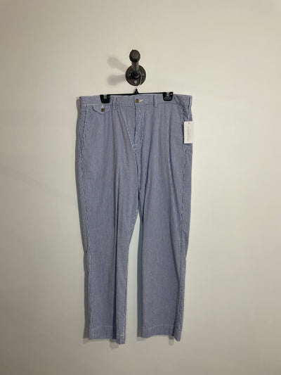 Pantalon droit à rayures bleu/blanc RL