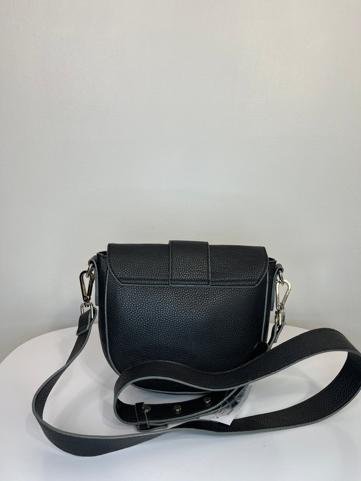 Indigo Black Pleather Purse
