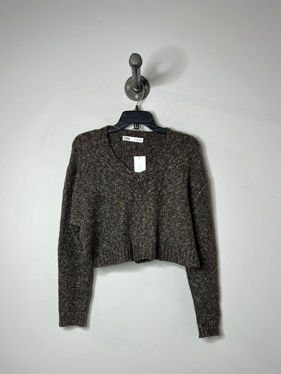 Zara Brown Sweater/Shorts Set