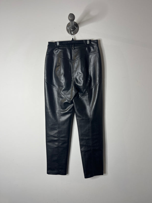 Pantalones de cuero negro Wilfred