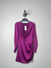 Dynamite Purple Silk Lsv Dress
